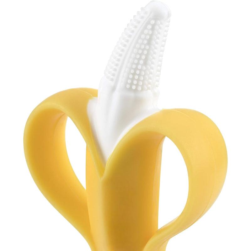 Banana Shaped Baby Teether Soothing Relief Meets Fun Design-Diaper Reusable