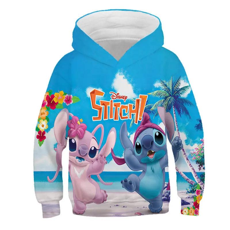Casual Comfy Cartoon Printed Hooded Sweatshirt-Diaper Reusable