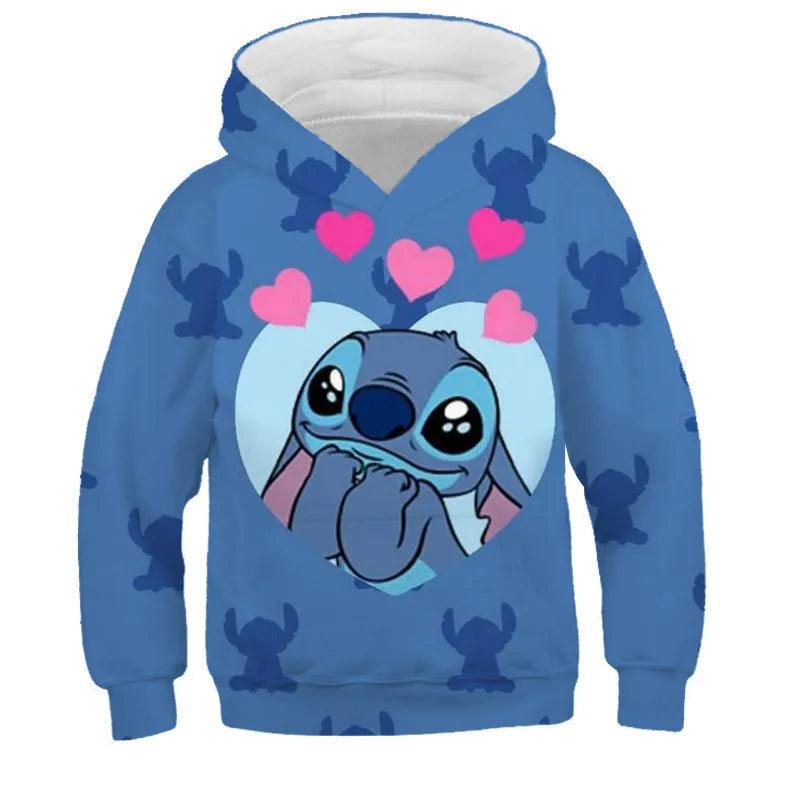 Casual Comfy Cartoon Printed Hooded Sweatshirt-Diaper Reusable
