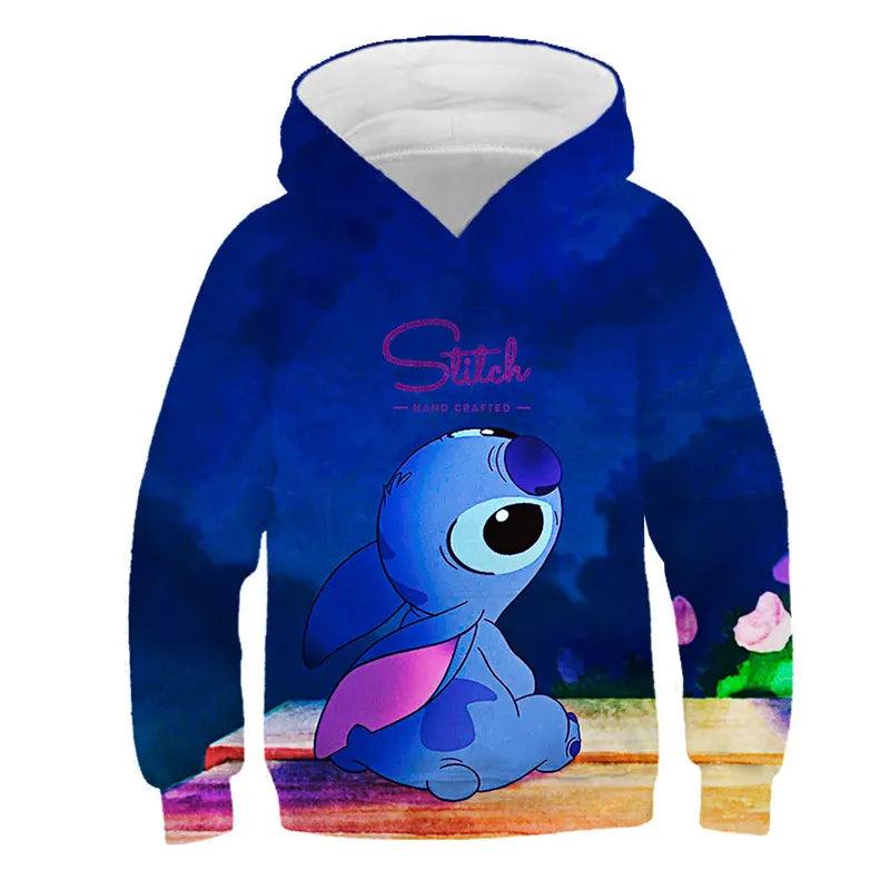 Casual Comfy Cartoon Printed Hooded Sweatshirt-Diaper Reusable