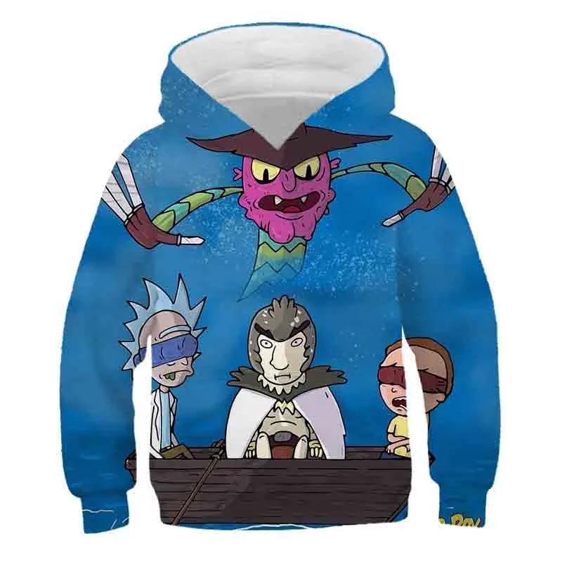 Cartoon Printed Casual Hoodie-Diaper Reusable