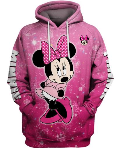 Children Minnie Mouse Hoodie With Comfort And Cartoon Charm-Diaper Reusable