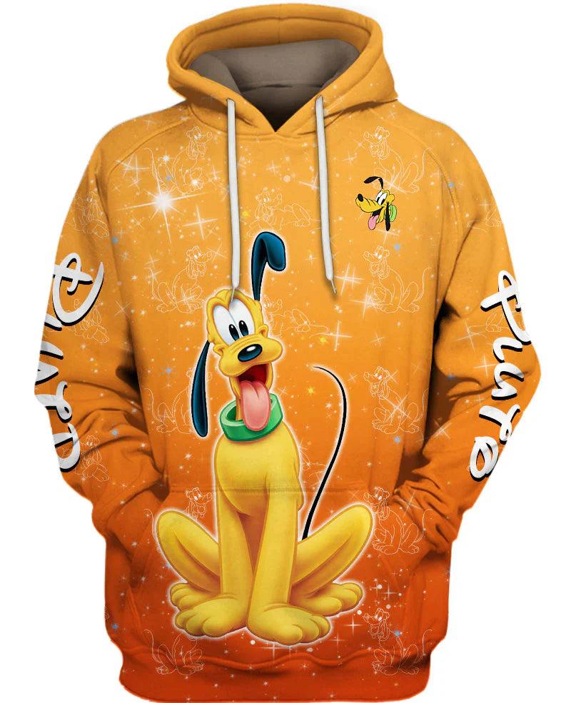 Children Pluto Character Hoodie with Loose Fit For Everyday Outfits-Diaper Reusable