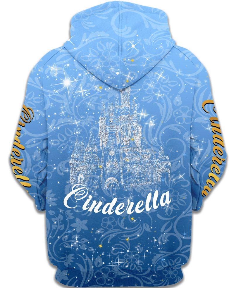 Children Cinderella Hoodie With Printed Magic For Casual Outfits-Diaper Reusable