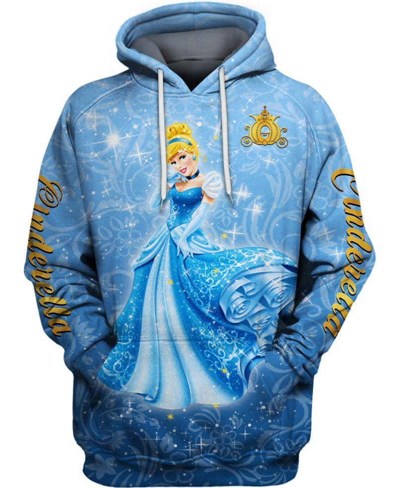 Children Cinderella Hoodie With Printed Magic For Casual Outfits-Diaper Reusable