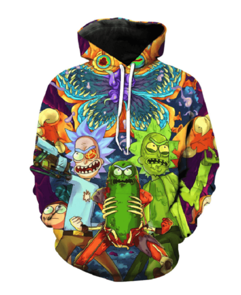 Children Rick and Morty Pullover Hoodie-Diaper Reusable