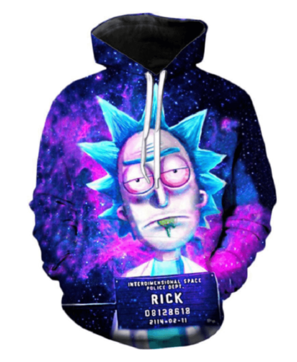 Children Rick And Morty Pullover Hoodie-Diaper Reusable