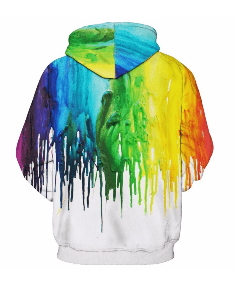 Children Vibrant Dripping Paint Hoodie-Diaper Reusable