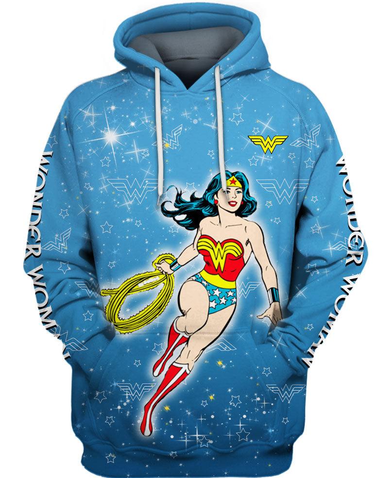 Children Wonder Woman Printed Hoodie-Diaper Reusable