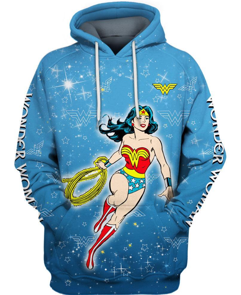 Children Wonder Woman Printed Hoodie-Diaper Reusable