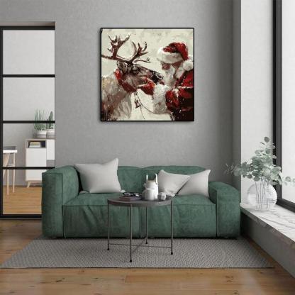 Stained Glass Christmas Tree Paint By Numbers Kit