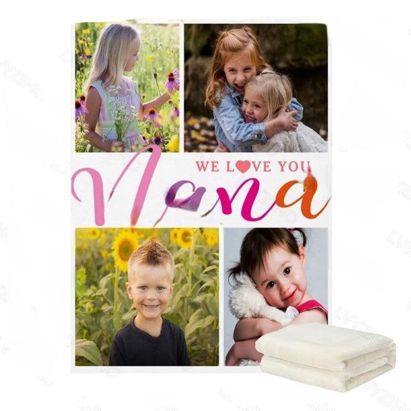 Custom Photo Collage Blanket-Diaper Reusable
