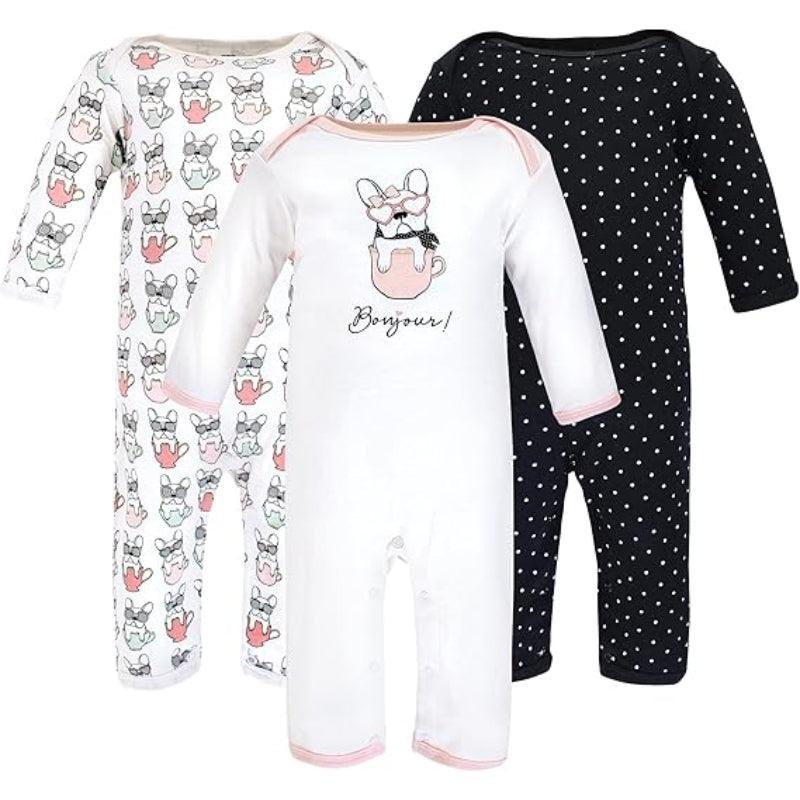 Plaid And Apple Print Baby Onesies-Diaper Reusable