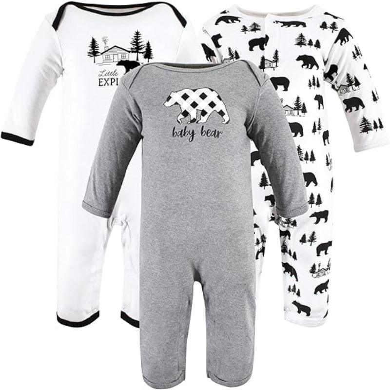 Plaid And Apple Print Baby Onesies-Diaper Reusable