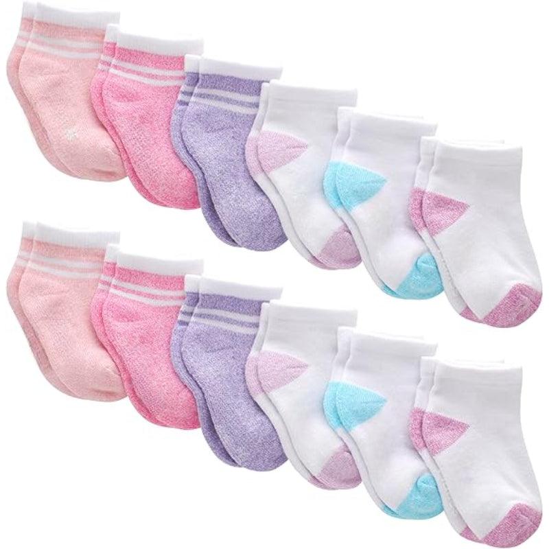 Soft Baby Socks Set – 10 & 12 Pair Multipack for Infants & Toddlers-Diaper Reusable