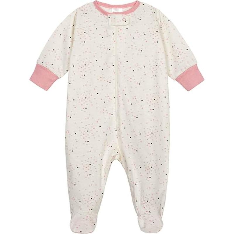Pack of 4 Cozy Babies Pajamas Set – Cotton Zip Sleepwear for Infants-Diaper Reusable