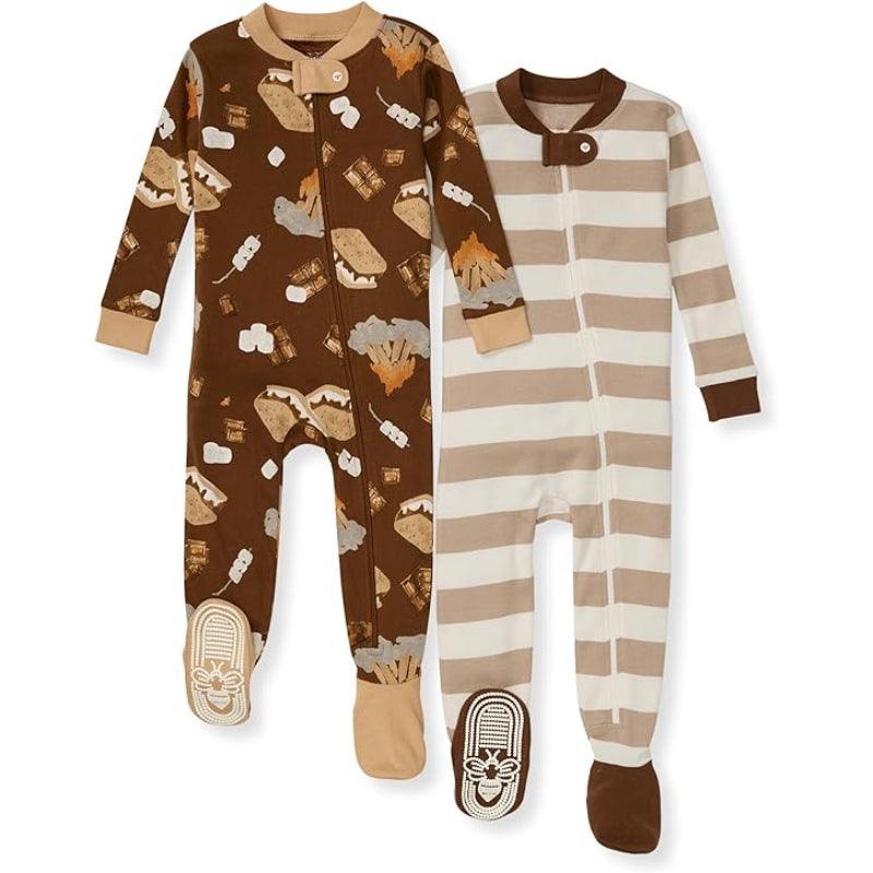 Full Sleeve Baby Pajamas – Cozy Zip Sleepwear with Fun Prints-Diaper Reusable