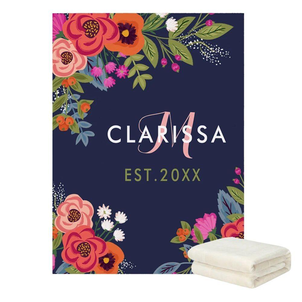 Custom Color Floral Baby Bedding-Diaper Reusable