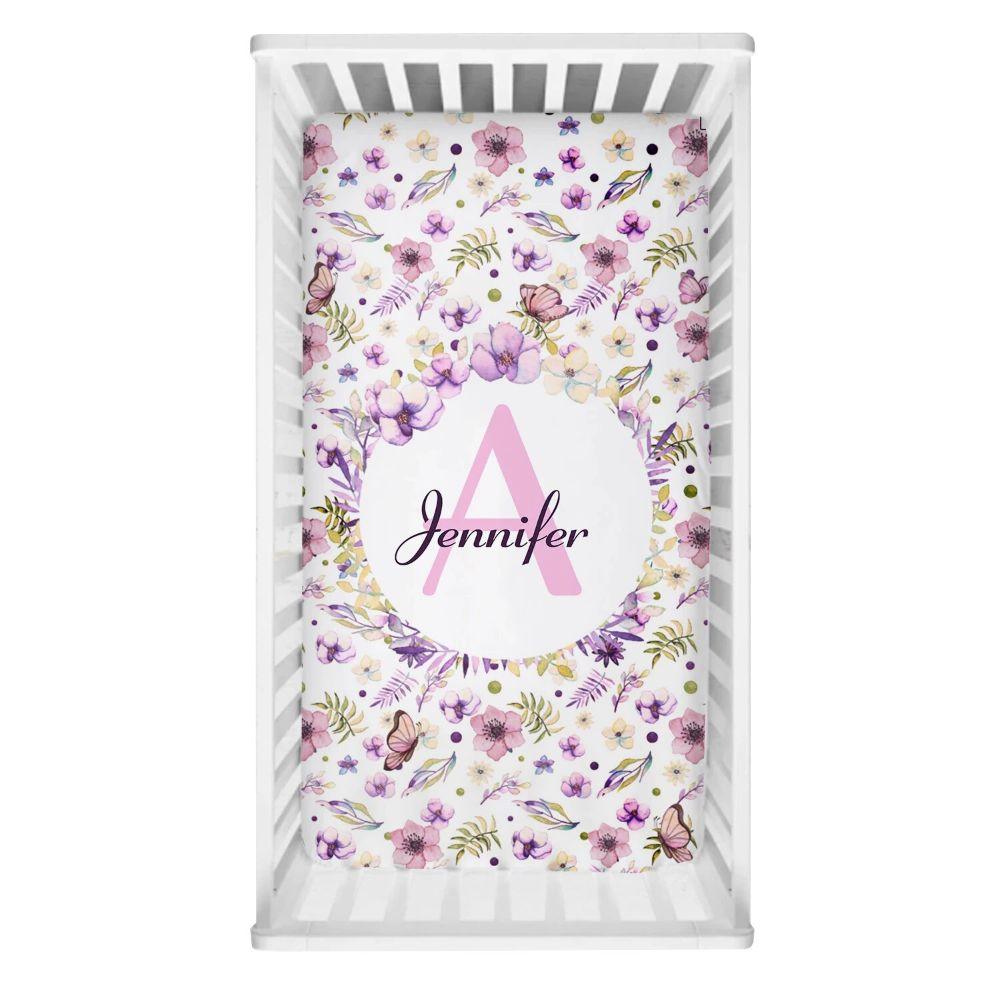 Floral Custom Crib Set-Diaper Reusable