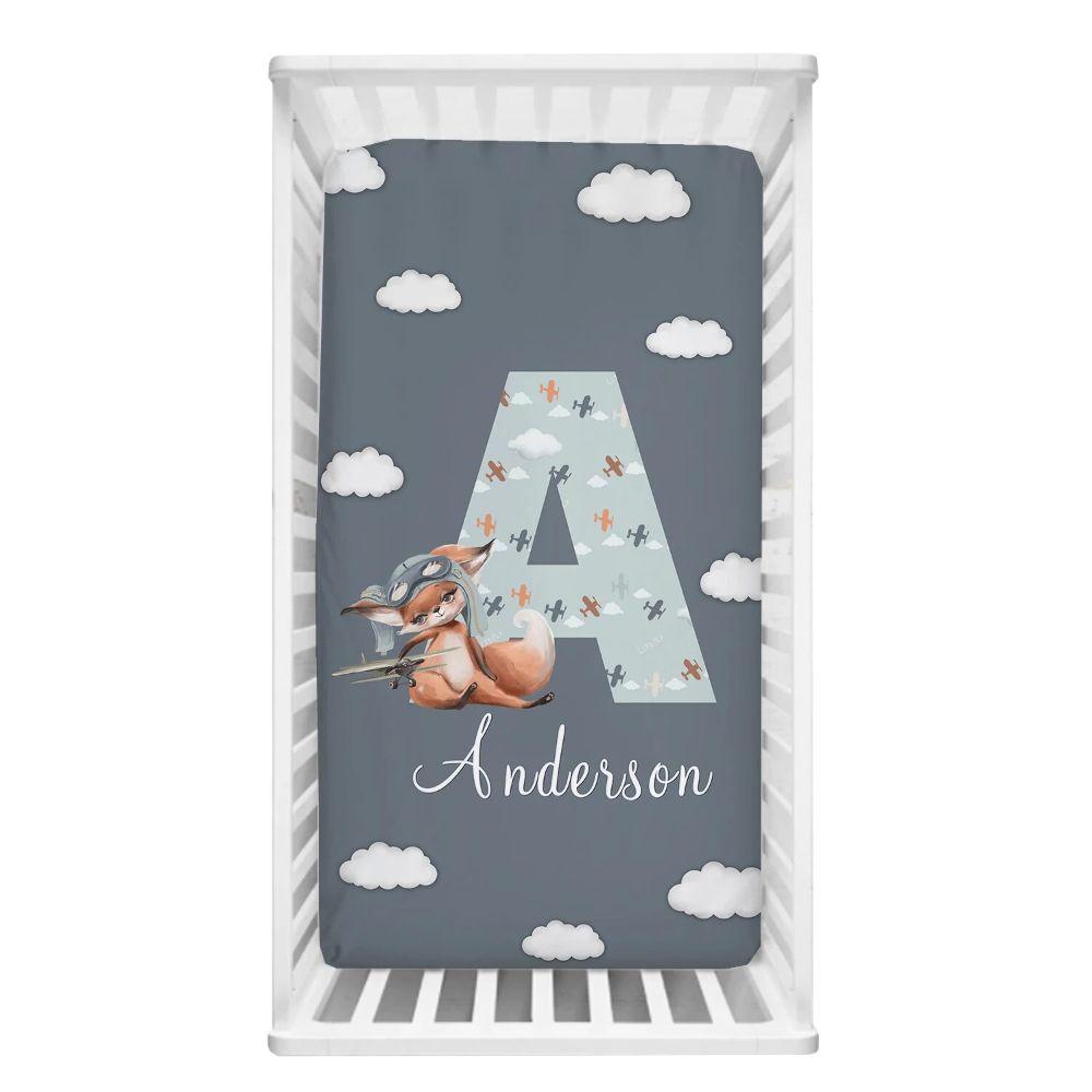 Airplane Baby Crib Bedding-Diaper Reusable