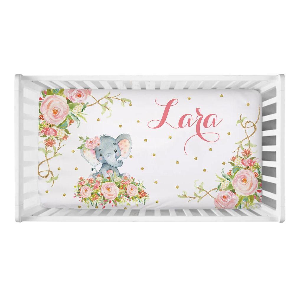 Elephant Themed Crib Set-Diaper Reusable