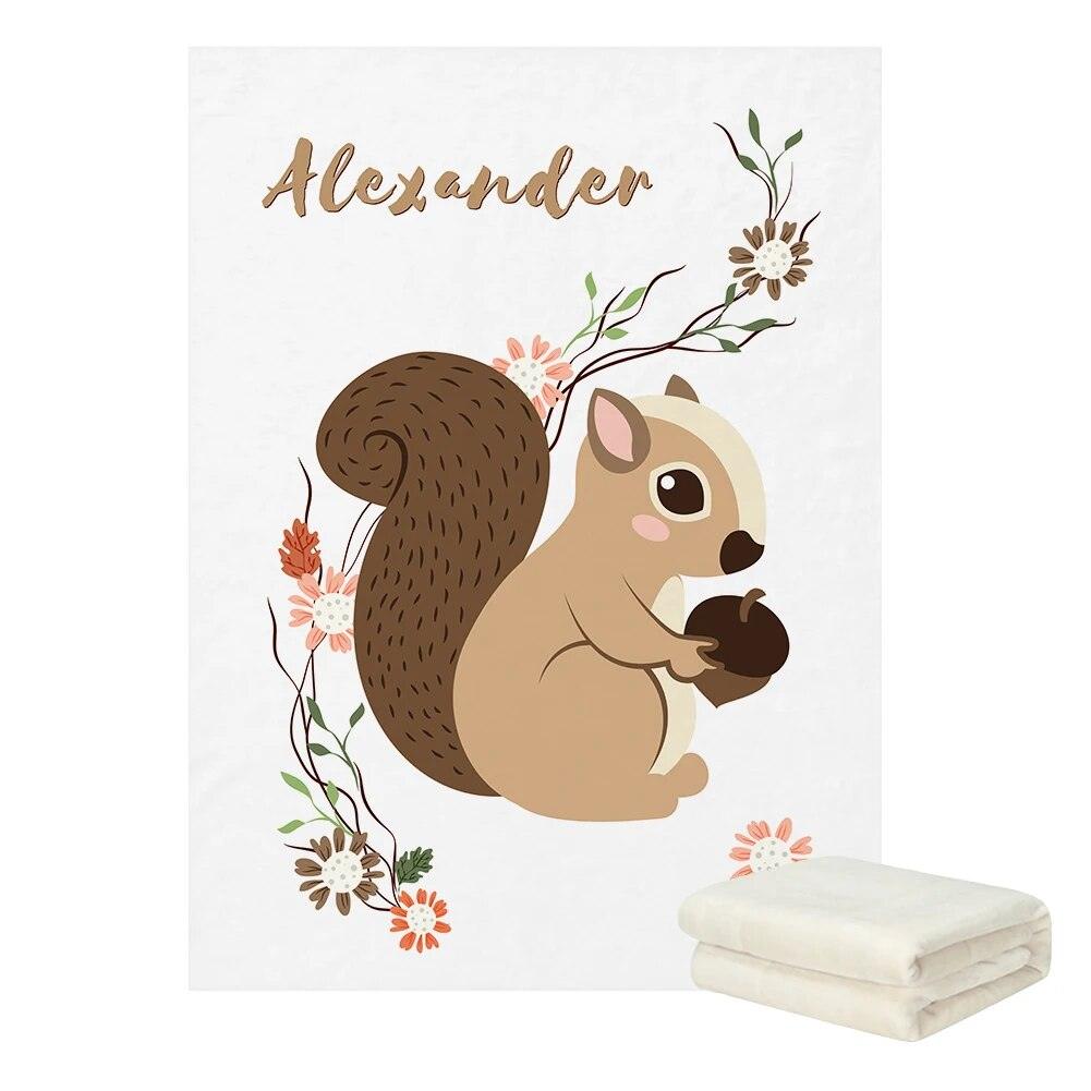 Custom Forest Animal Blanket-Diaper Reusable