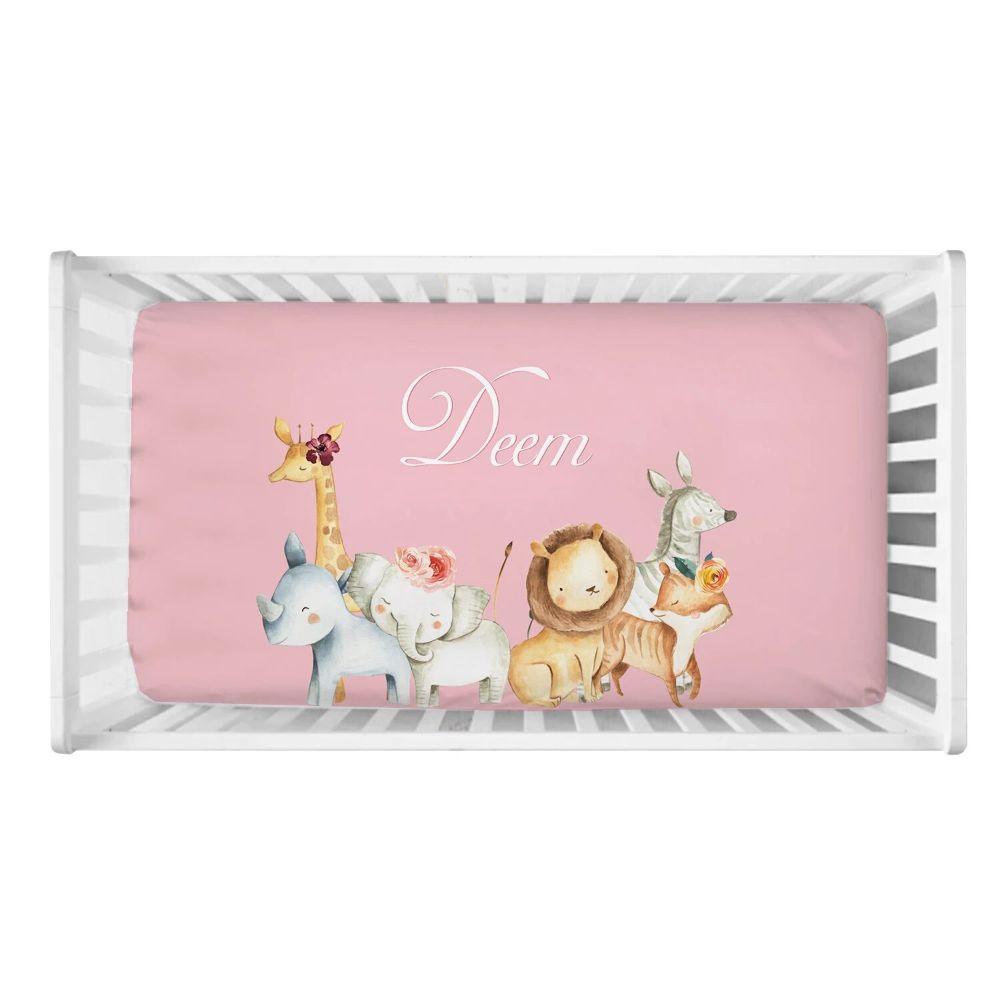 Custom Jungle Animals Bedding-Diaper Reusable