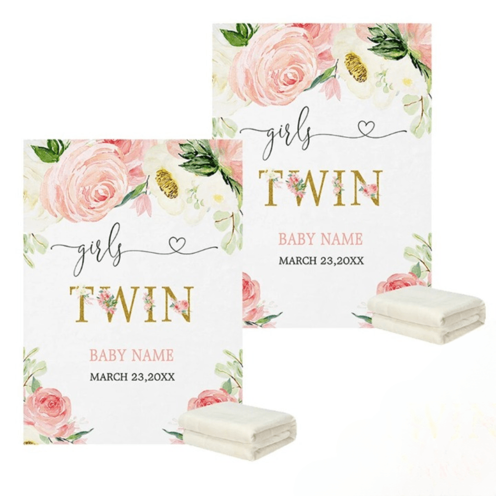 Custom Twin Baby Blanket-Diaper Reusable