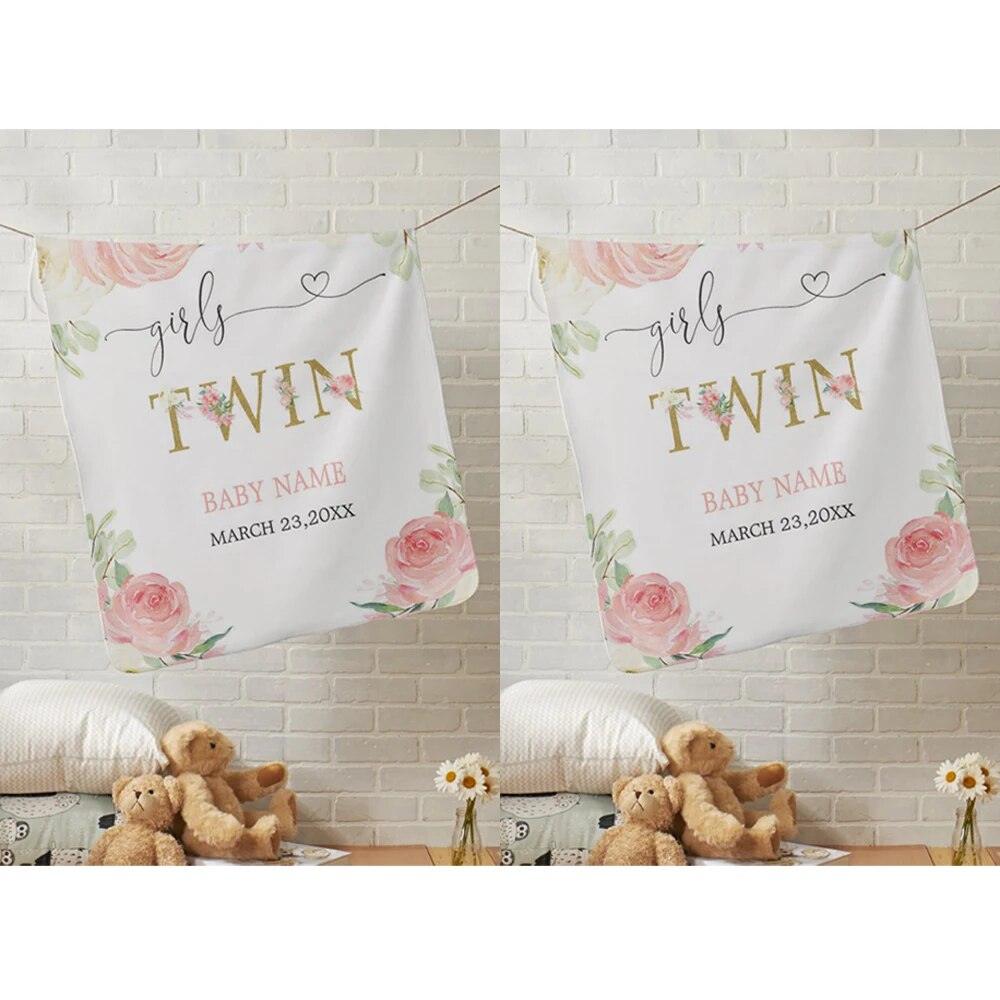Custom Twin Baby Blanket-Diaper Reusable