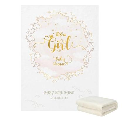 Elegant Golden Accents Blanket-Diaper Reusable