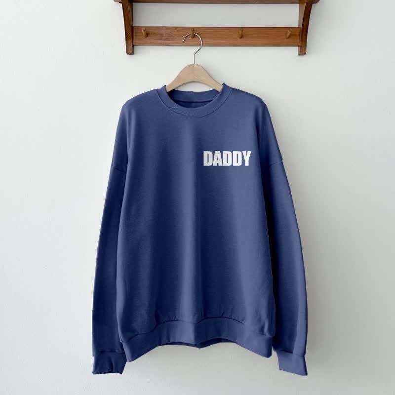 Daddy Printed Sweatshirt-Diaper Reusable