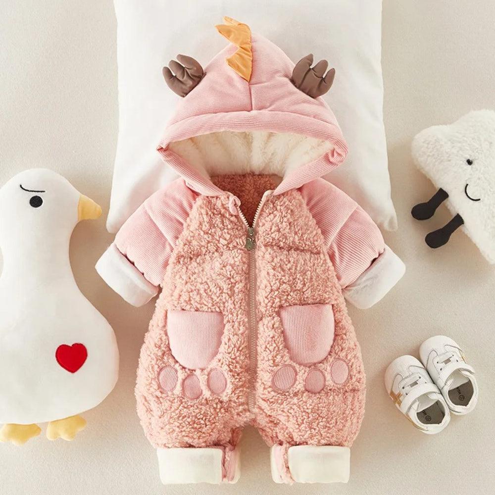 Dinosaur Shape Newborn Jumpsuit-Diaper Reusable