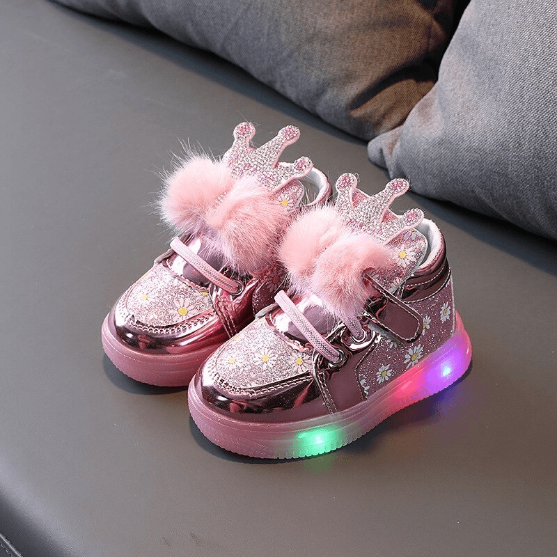 Princess LED Casual Shoes-Diaper Reusable