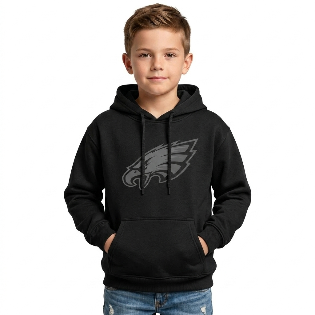 Eagles Back In Tone Pullover Hoodie For Kids