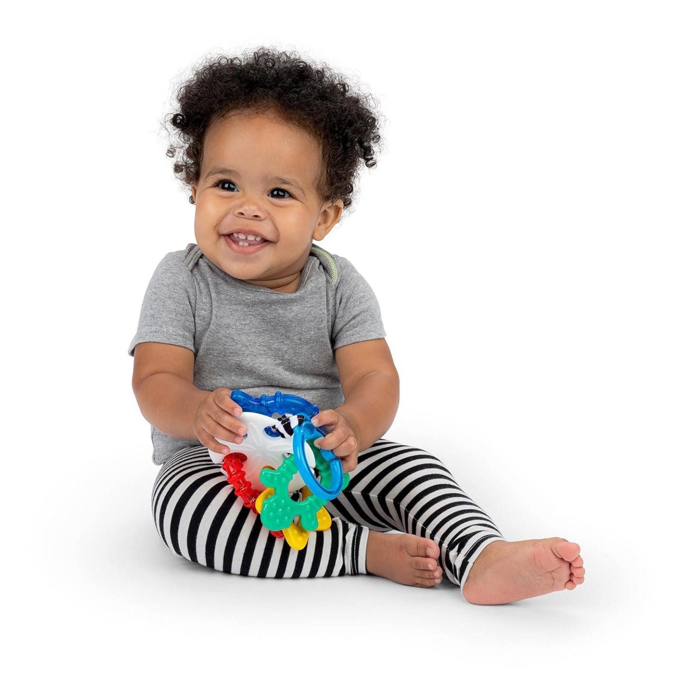 Teething Rattle Cooling Toy Multi Sensory Relief-Diaper Reusable