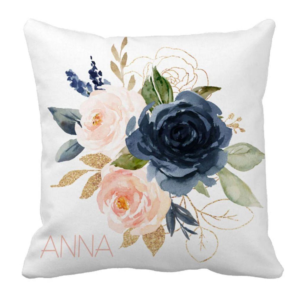 Flowers Nursery Bedding Set With Custom Name-Diaper Reusable