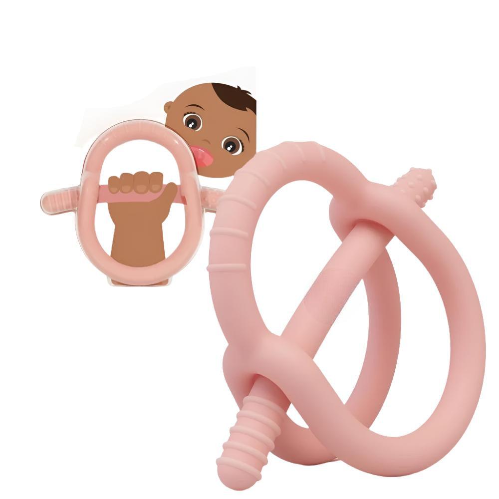 Food Grade Silicone Teether For Little Hands-Diaper Reusable