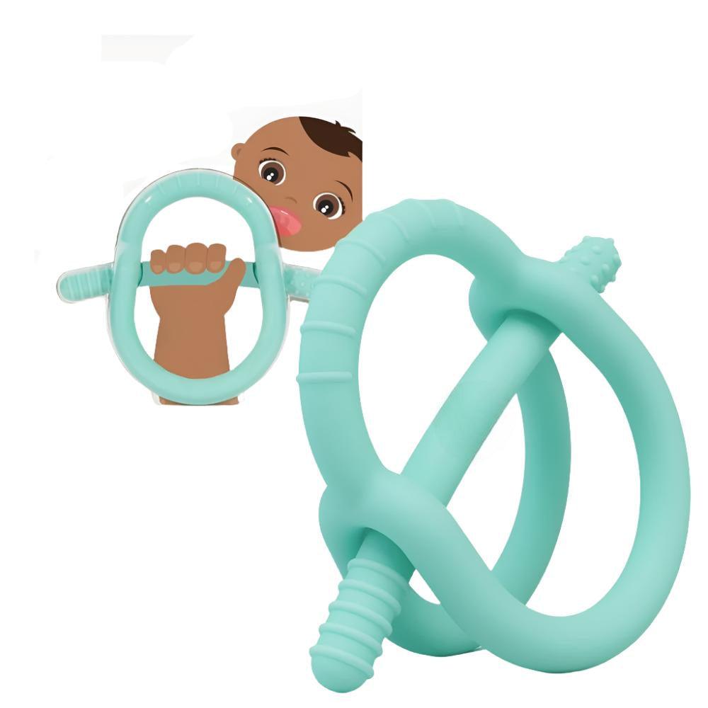 Food Grade Silicone Teether For Little Hands-Diaper Reusable