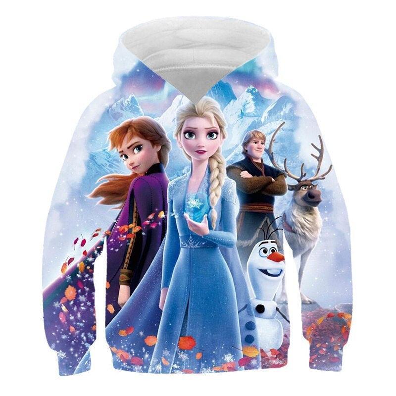 Frozen Anna And Elsa Disney Autumn Hoodie-Diaper Reusable