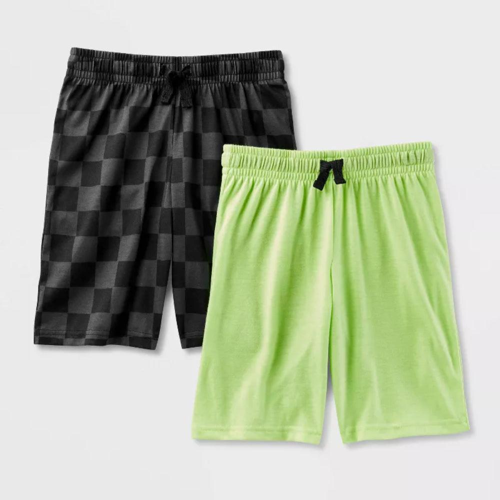 Two Pack Jersey Pajama Shorts Lightweight-Diaper Reusable