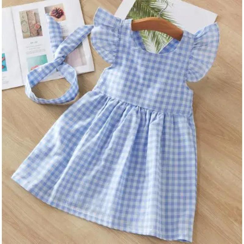 Vintage Gingham Summer Dress-Diaper Reusable
