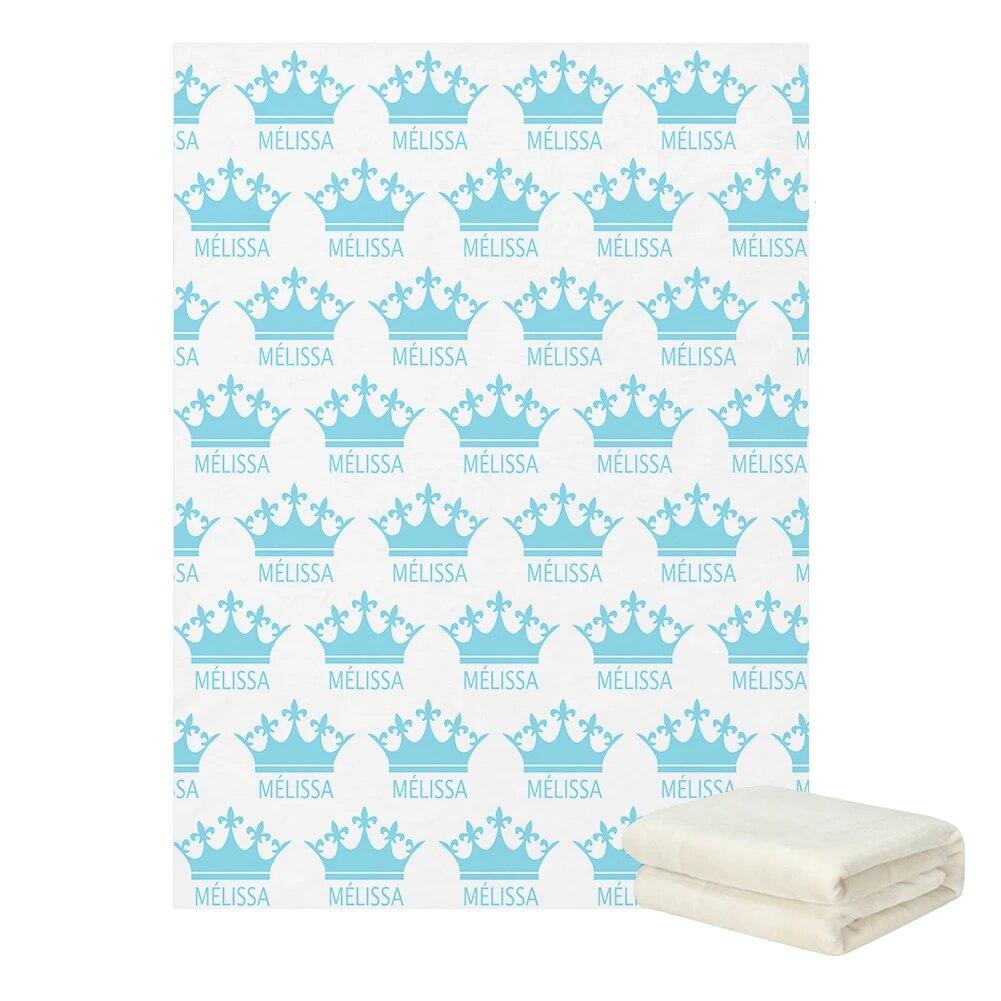 Graphic Name Blanket – Personalized Baby Blanket with Bold Design-Diaper Reusable