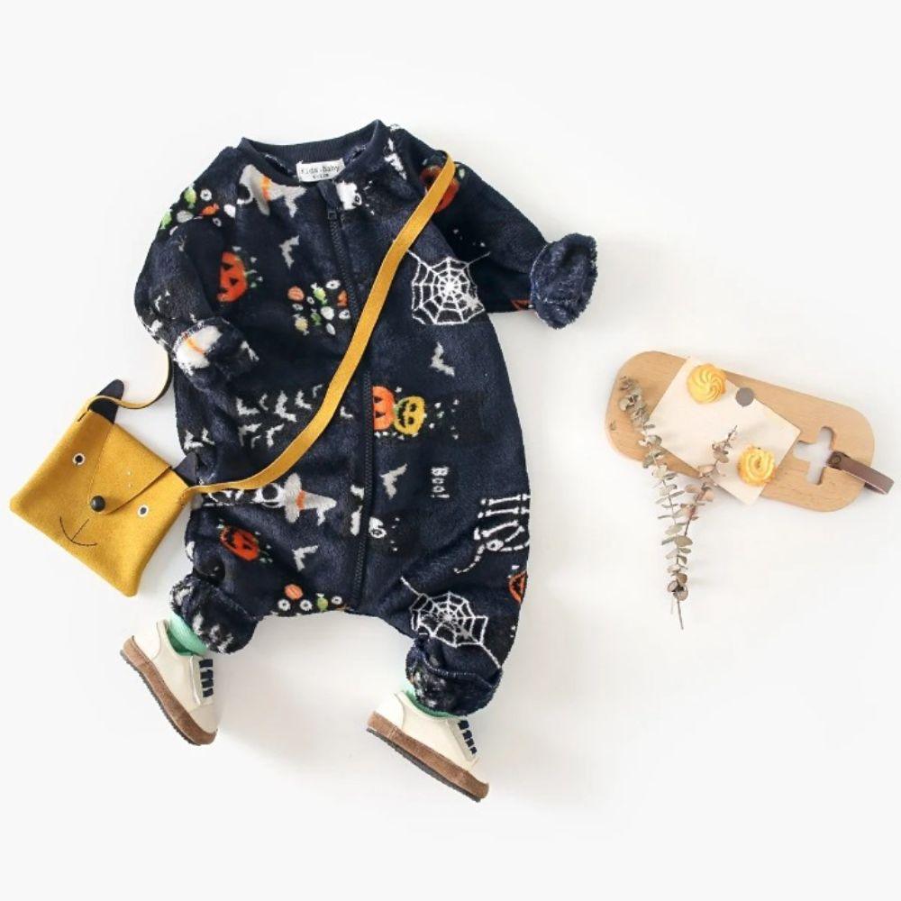 Halloween Pumpkin Romper Suit-Diaper Reusable