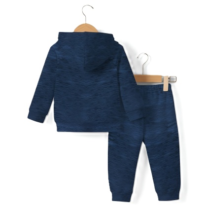 Hooded Sweatshirt And Sportswear Set With Bold Dinosaur Print For Baby Boy