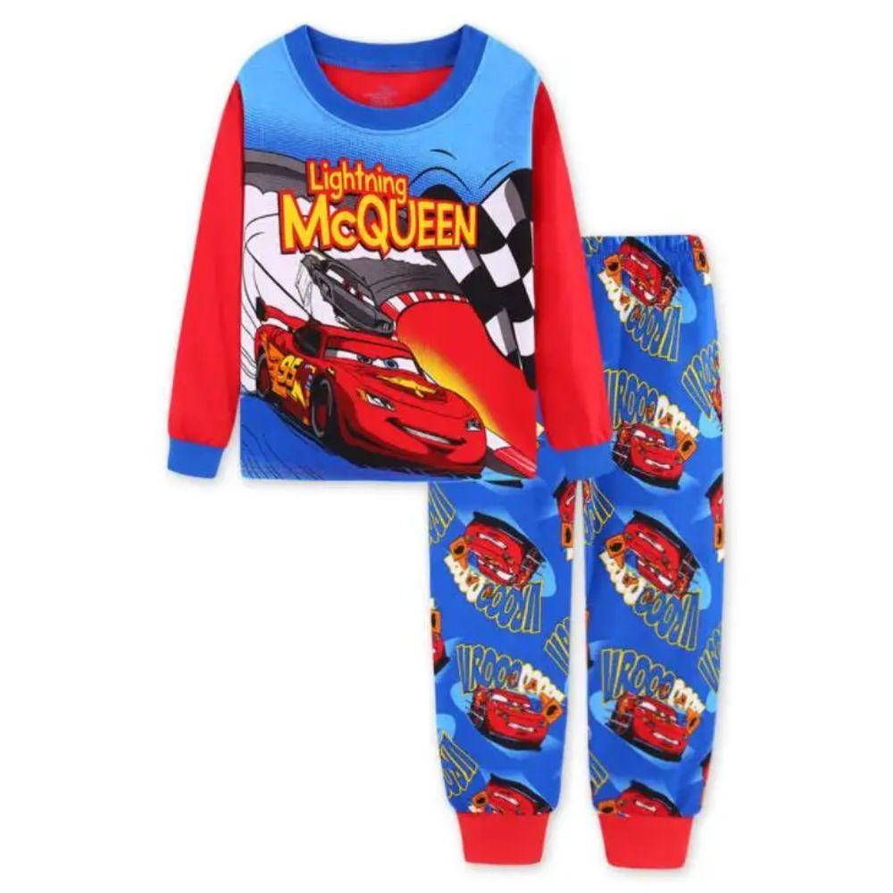 Kids Lightning Car Pajamas-Diaper Reusable