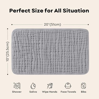 Soft Muslin Burping Cloths For Everyday Use-Diaper Reusable