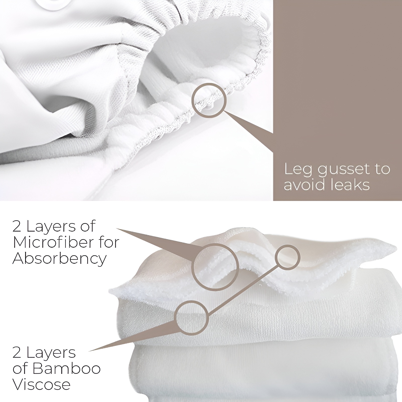 4 Pack Winter Cloth Pocket Diapers With 4 Bamboo Inserts For Baby Set