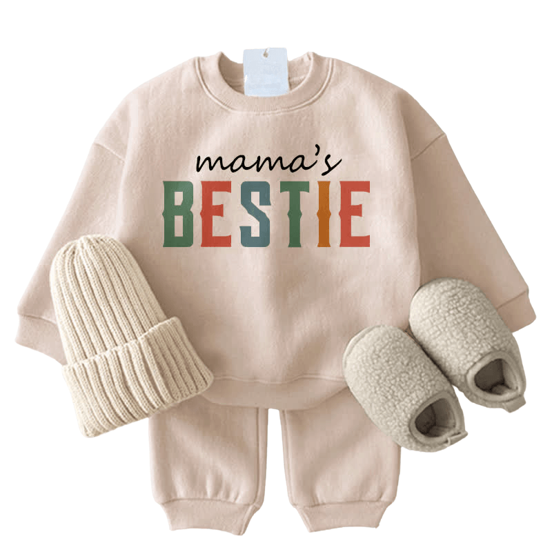 Mama Bestie Printed Sweatshirt-Diaper Reusable