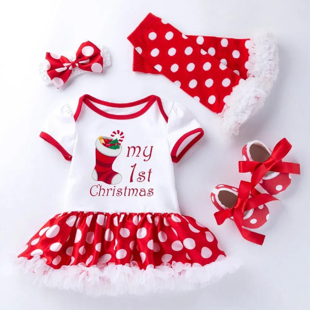 First Christmas Outfit Set-Diaper Reusable