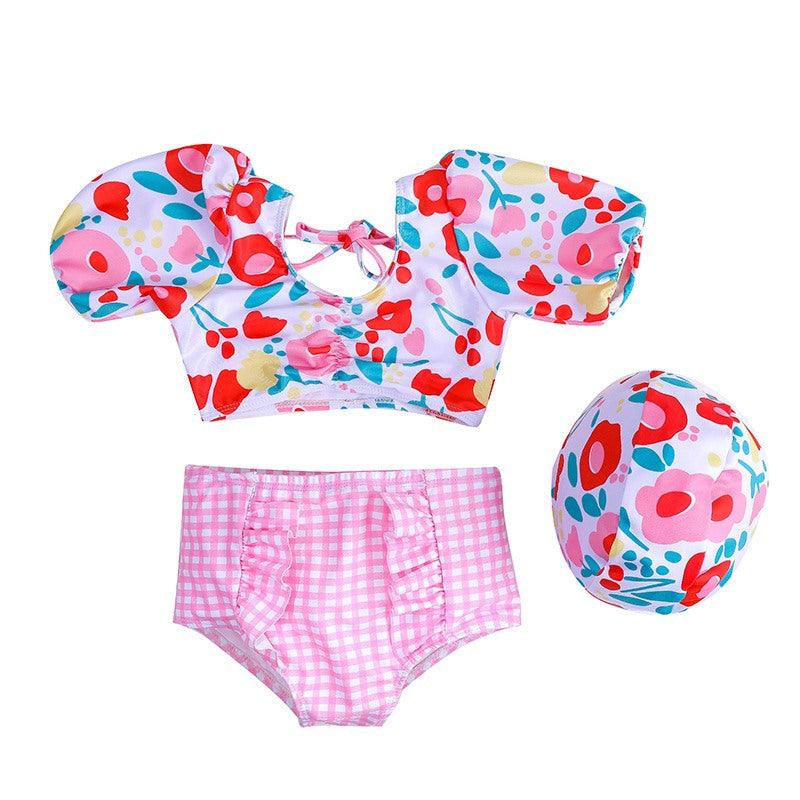 Baby Girl Rose Swimsuit-Diaper Reusable